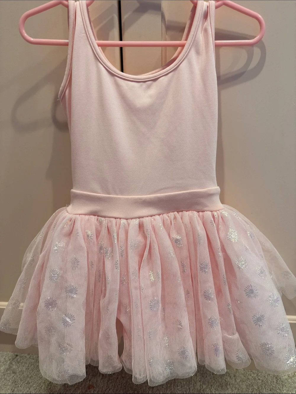 Mirella Light Pink Sparkle Tutu Dress